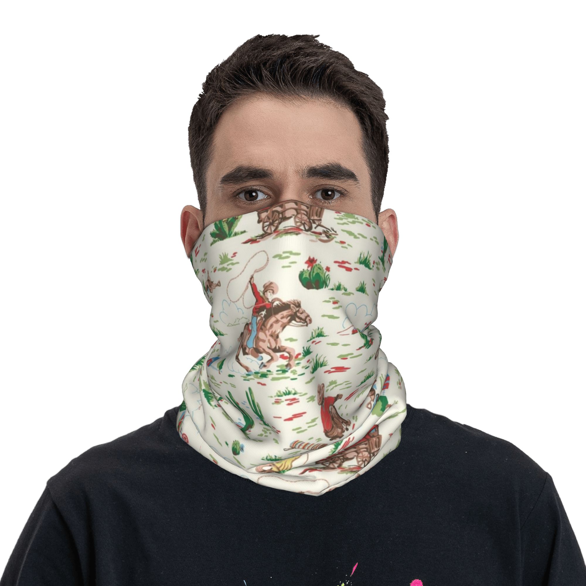 Women'S Fashion Wild West - Bandana estilo vaquero del Oeste, bufanda