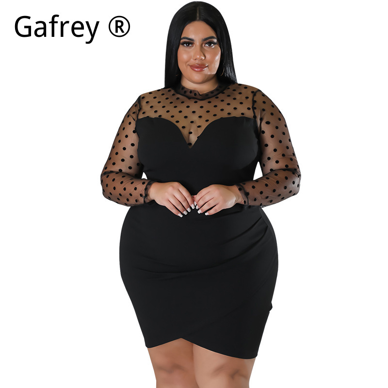 Xxl Women Fashion - Vestido Midi Bodycon Sexy de Malla