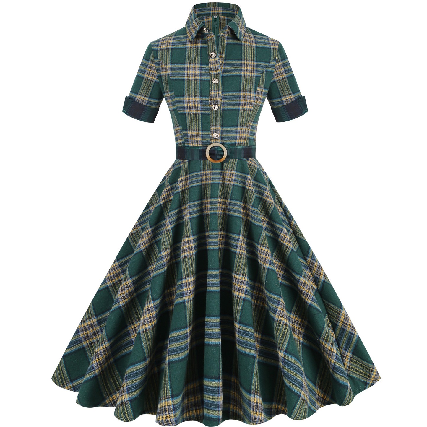 Women'S Fashion Of The 50S - Vestido de fiesta informal con estampado