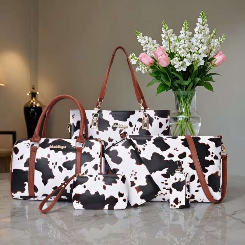 Crossbody Bag Women - Conjunto de 6 Bolsos de PU