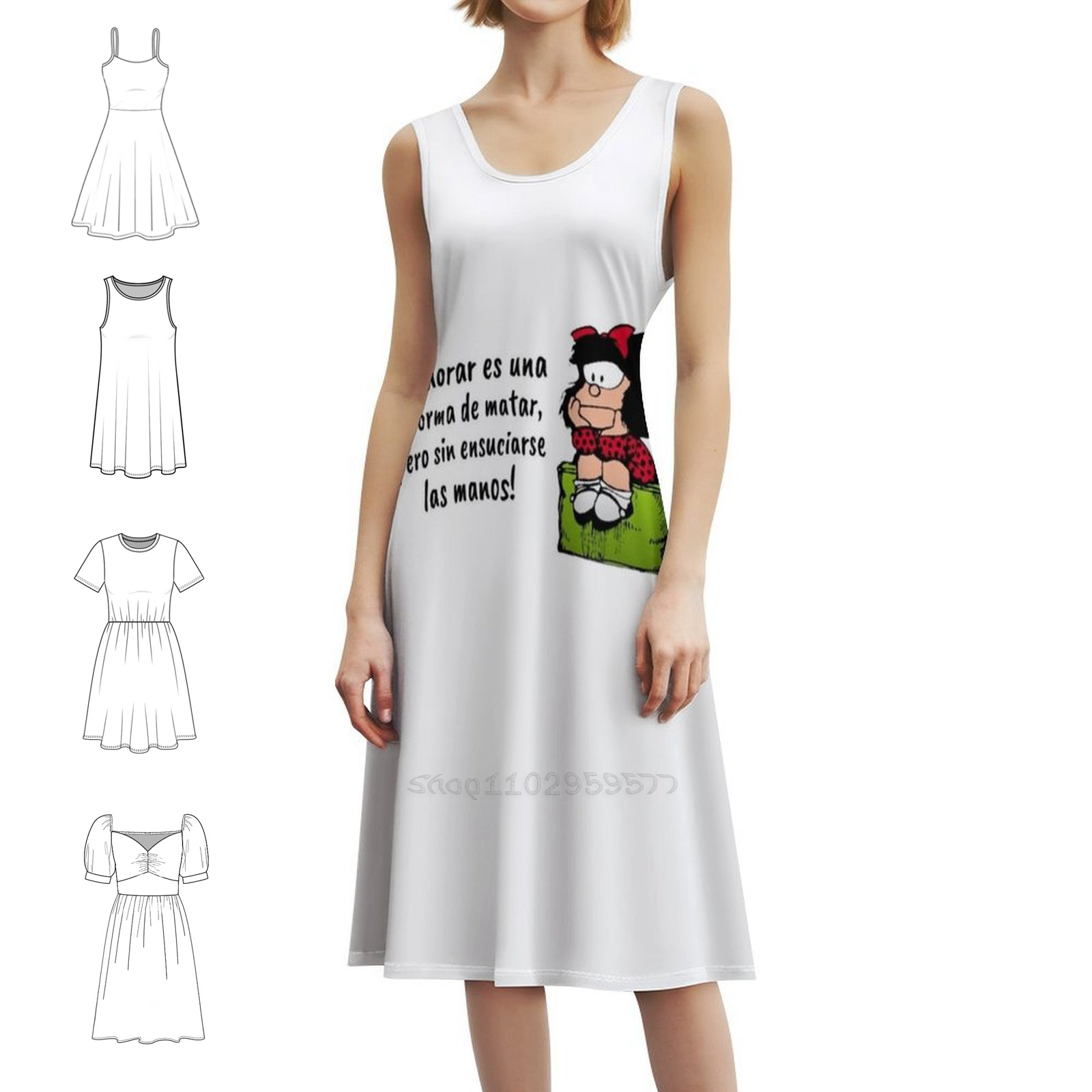 Women Fashion Gown - Vestido bohemio Chic con citas españolas
