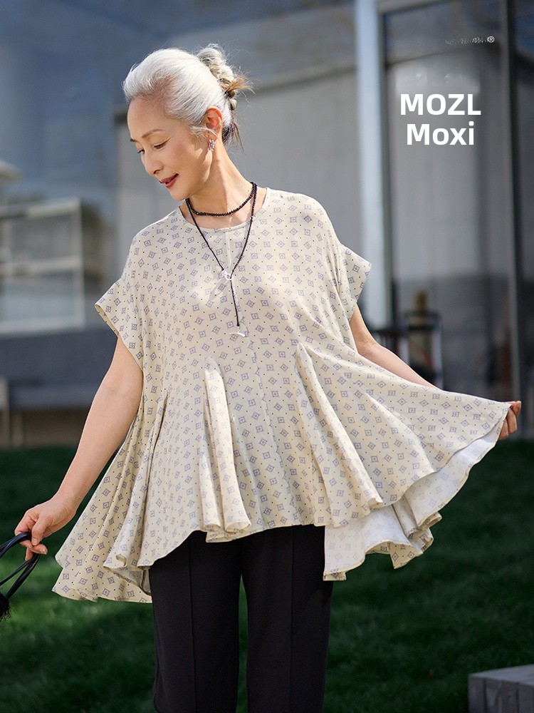 Women'S Fashion Of The 50S - Muzhi Camiseta de manga corta fina