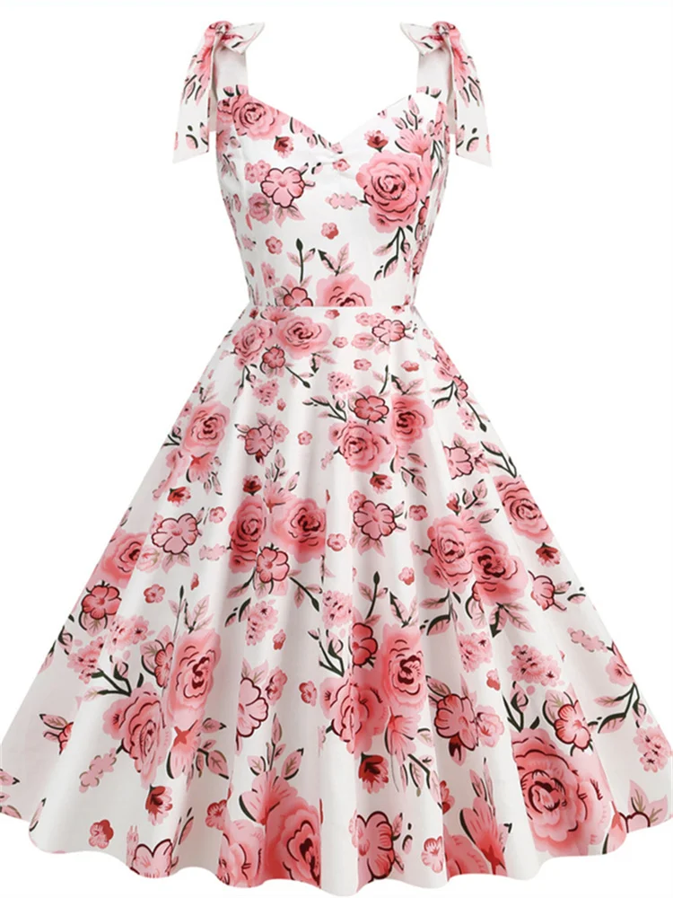Women'S Fashion Of The 50S - Vestido de verano de estilo Retro