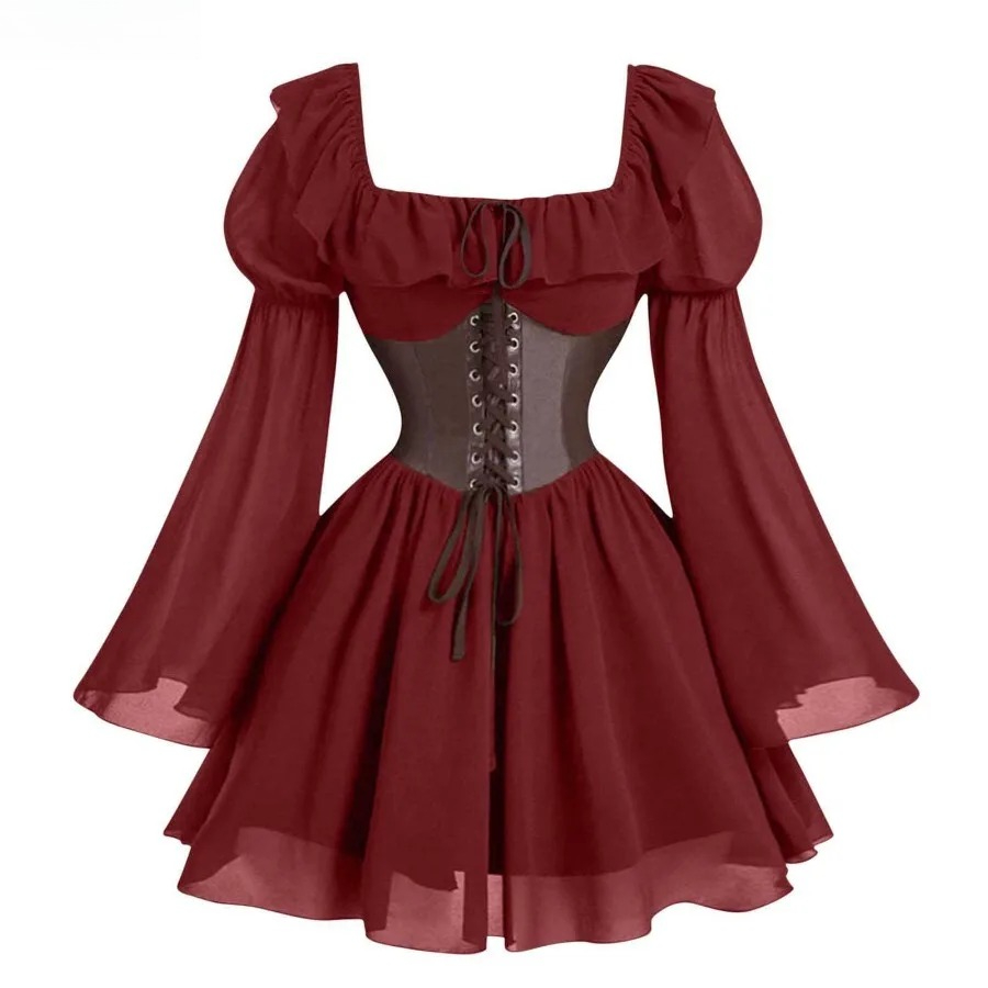 Women'S Fashion Renaissance Period - Vestido Medieval de la Época Renacentista,