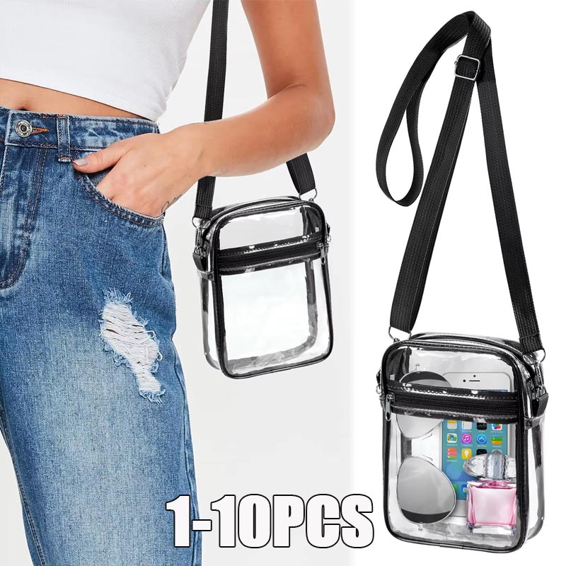 Crossbody Bag Women - 1-10PCS Bolsa Transparente para Mujer con