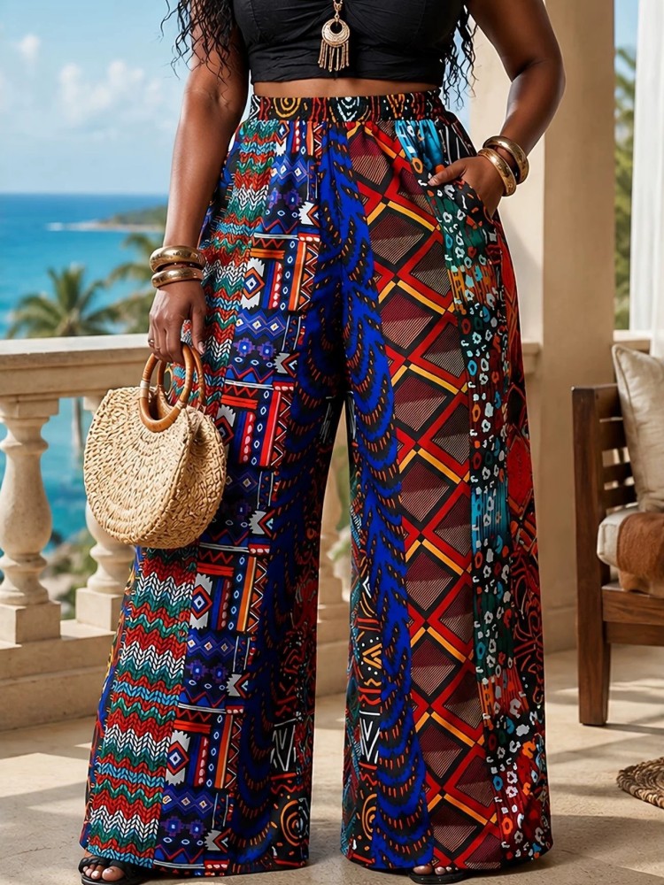 Xxl Women Fashion - Pantalones de talla grande L-5XL para