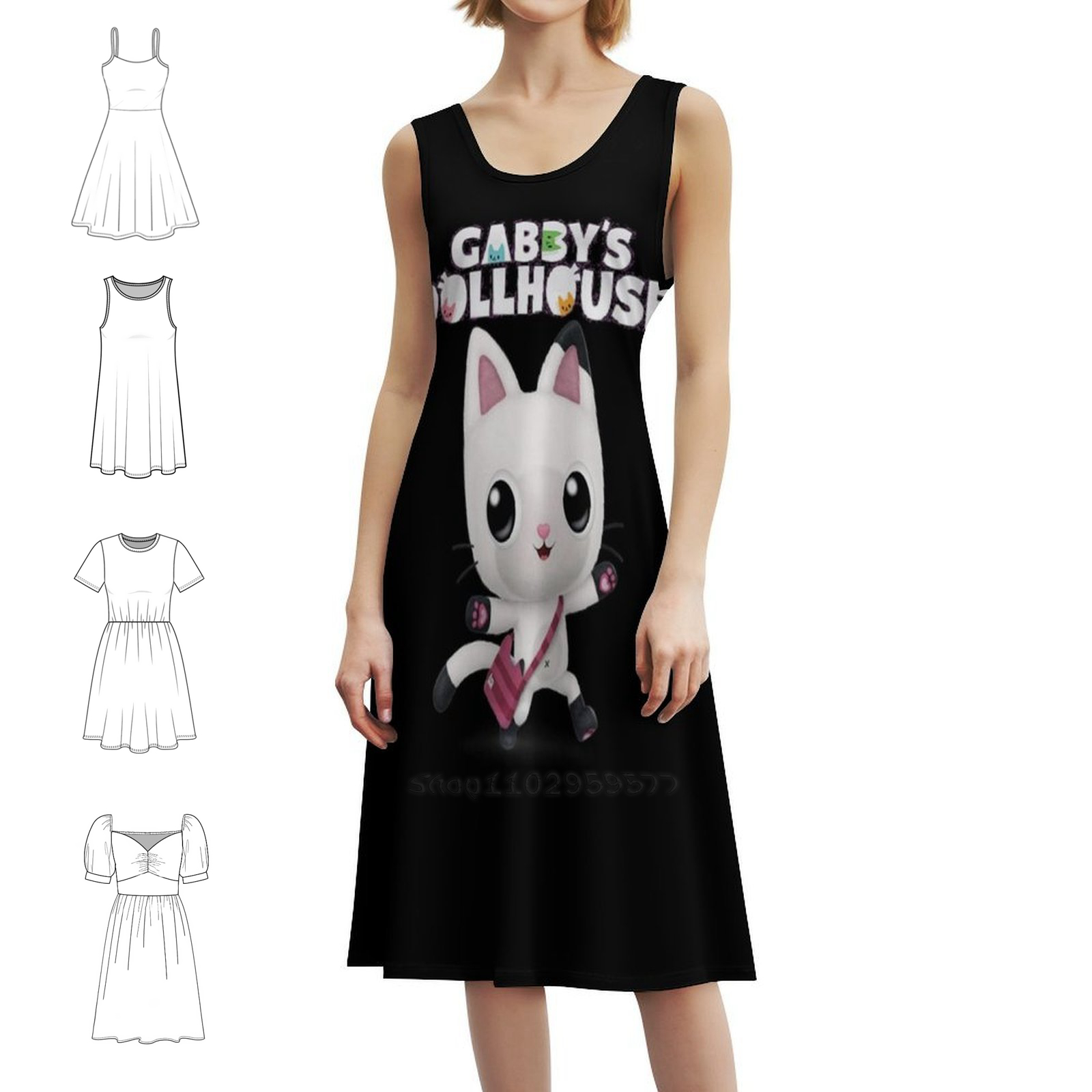 Women Fashion Gown - Casa de muñecas Gabby, vestido bohemio