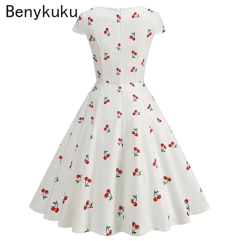 Vestido Estampado con Diseño d - Women'S Fashion Of The 50S reseña y precio