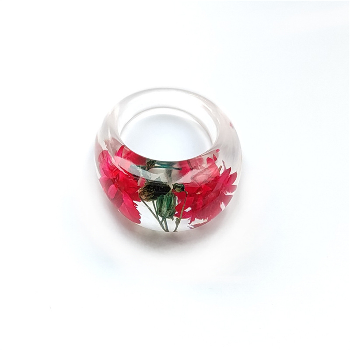 Anillo de resina transparente  - Women'S Real Y2K Fashion reseña y precio