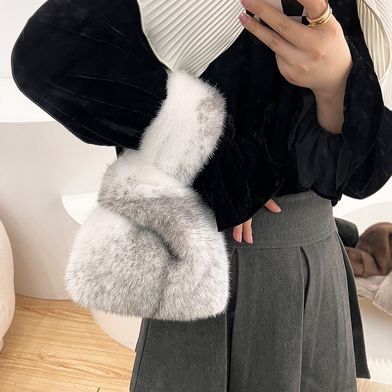 Bolsos de Hombro de Peluche de - Women'S Real Y2K Fashion reseña y precio