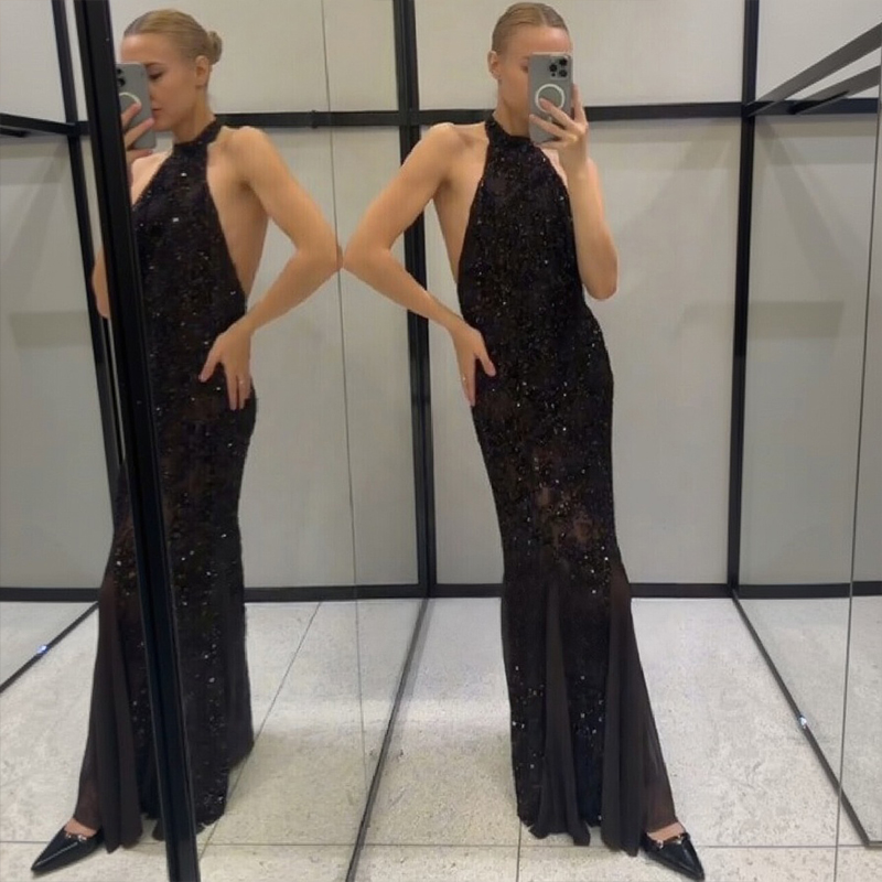 Elegante Vestido Largo de Lent - Women Fashion Gown reseña y precio