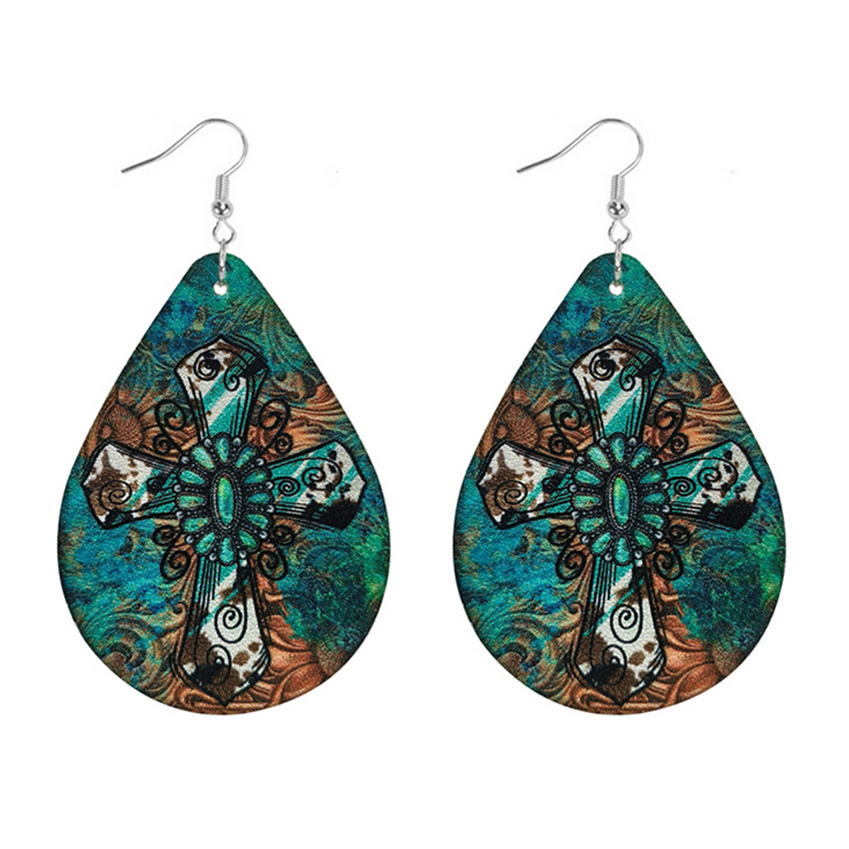 Pendientes cruzados en forma d - Women'S Fashion Wild West reseña y precio