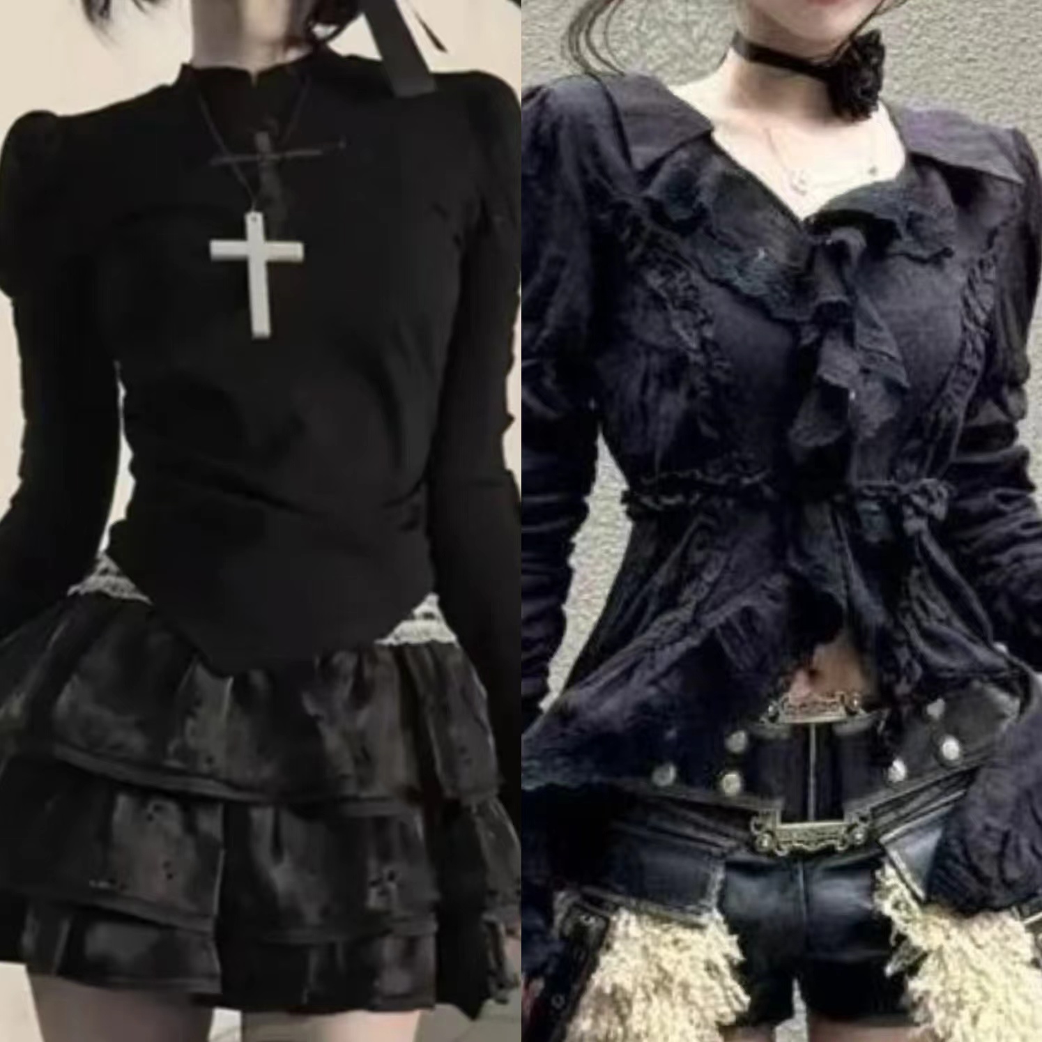 Camisas cortas de encaje sin m - Women'S Y2K Fashion Aesthetic reseña y precio