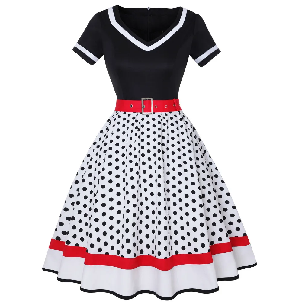 Vestido Vintage de manga corta - Women'S Fashion Of The 50S reseña y precio