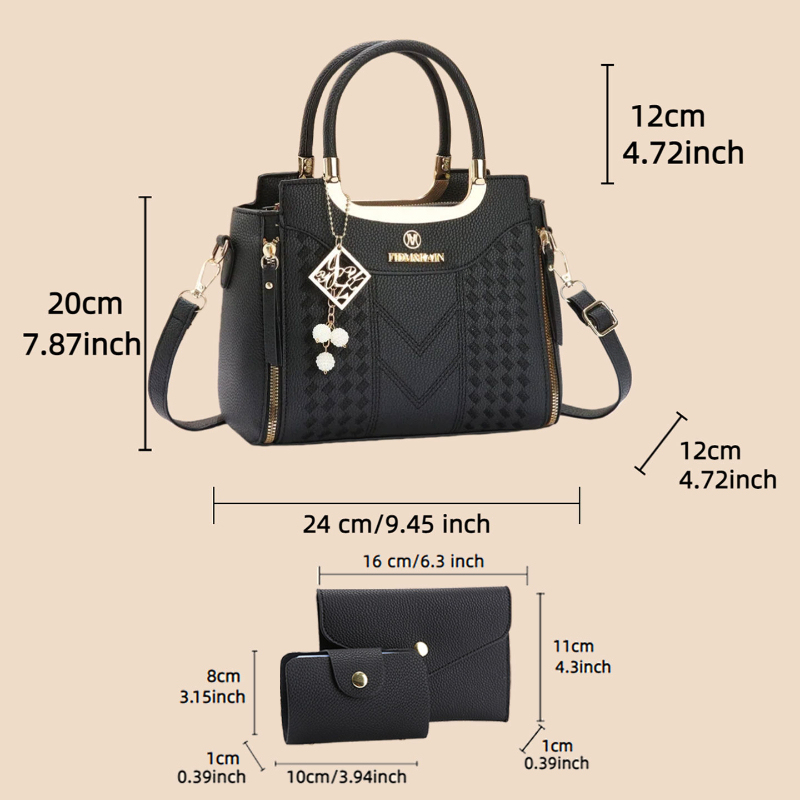 Conjunto de 3 piezas de bolsos - Crossbody Bag Women reseña y precio