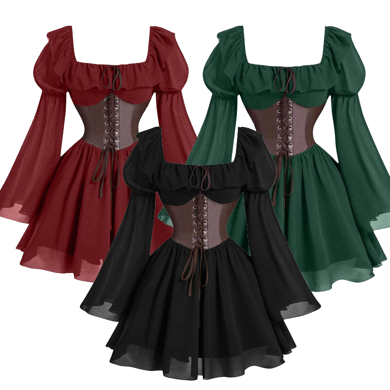 Nuevo vestido Medieval renacen - Women'S Fashion Renaissance Period reseña y precio