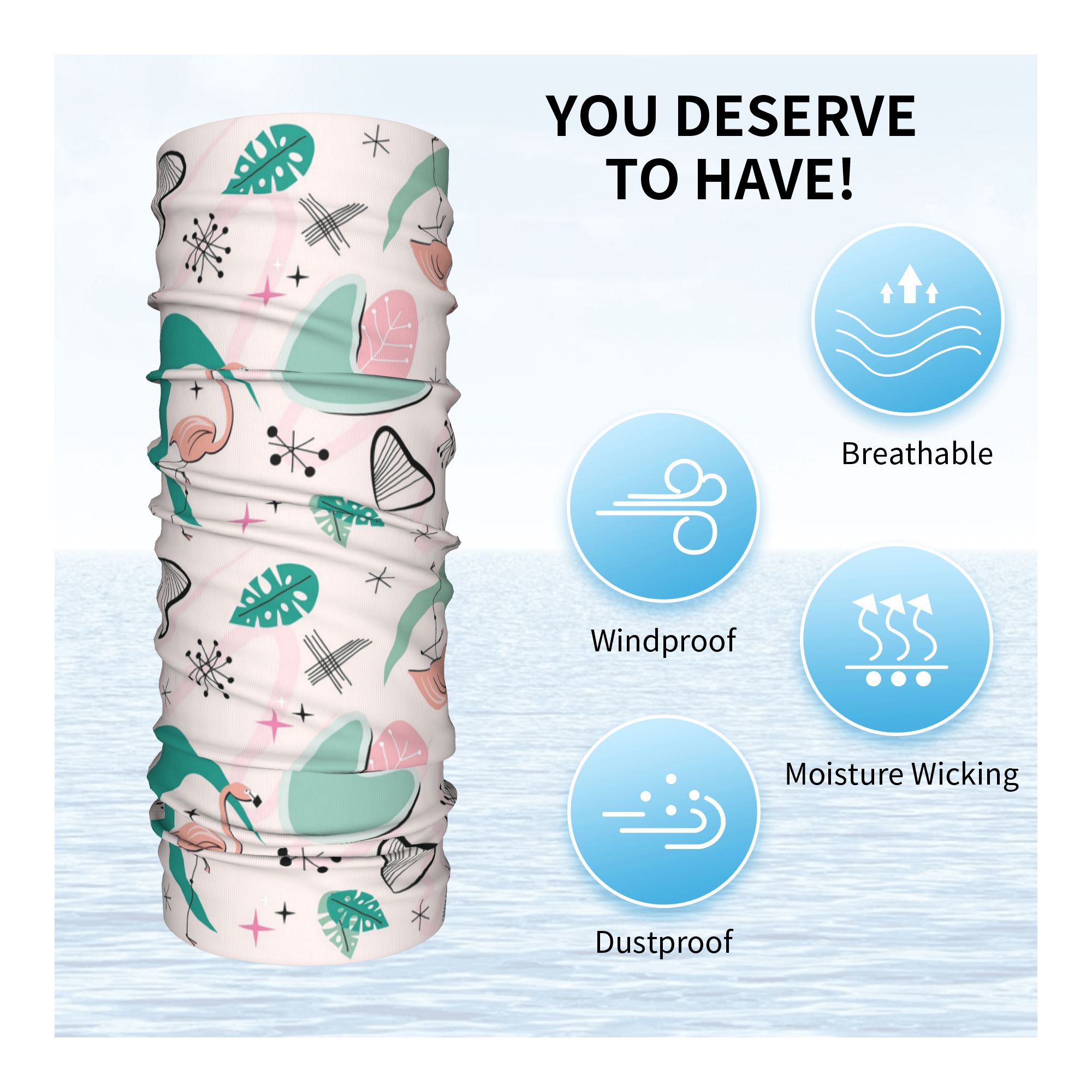 Atomic 50s Flamingo Bandana Ne - Women'S Fashion Of The 50S reseña y precio