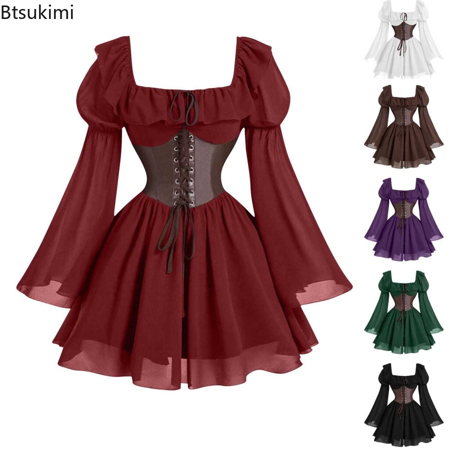 Vestido Medieval de la Época R - Women'S Fashion Renaissance Period reseña y precio