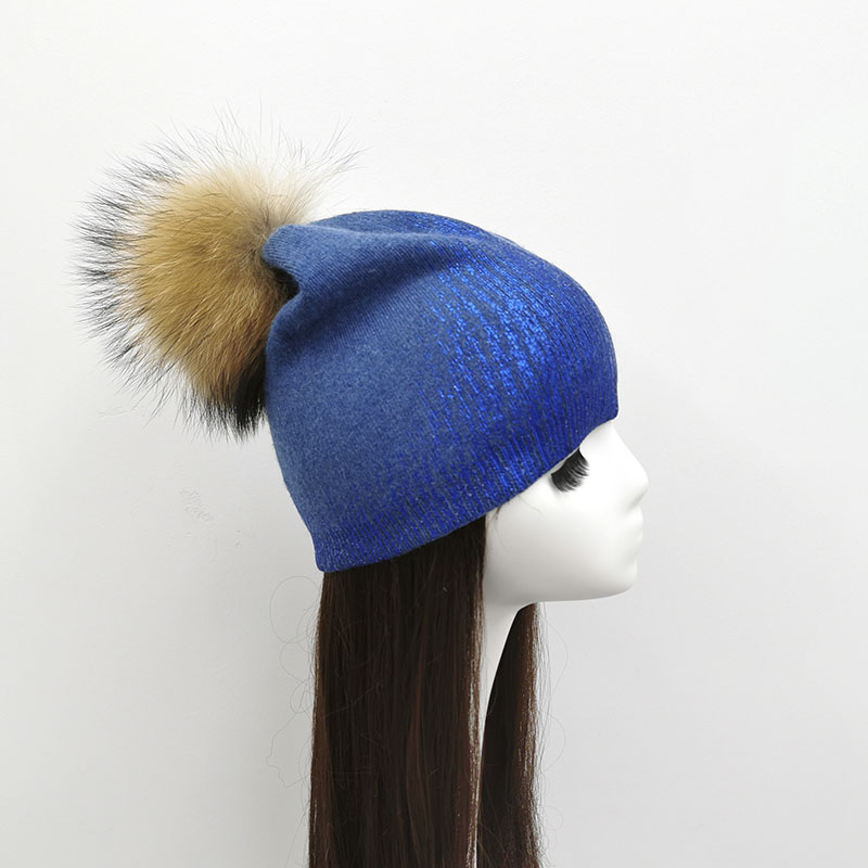JANEFUR-gorro de Angora con po - Women'S Real Y2K Fashion reseña y precio