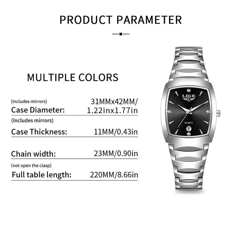 Reloj LIGE para mujer, reloj d - Women Fashion Simple reseña y precio