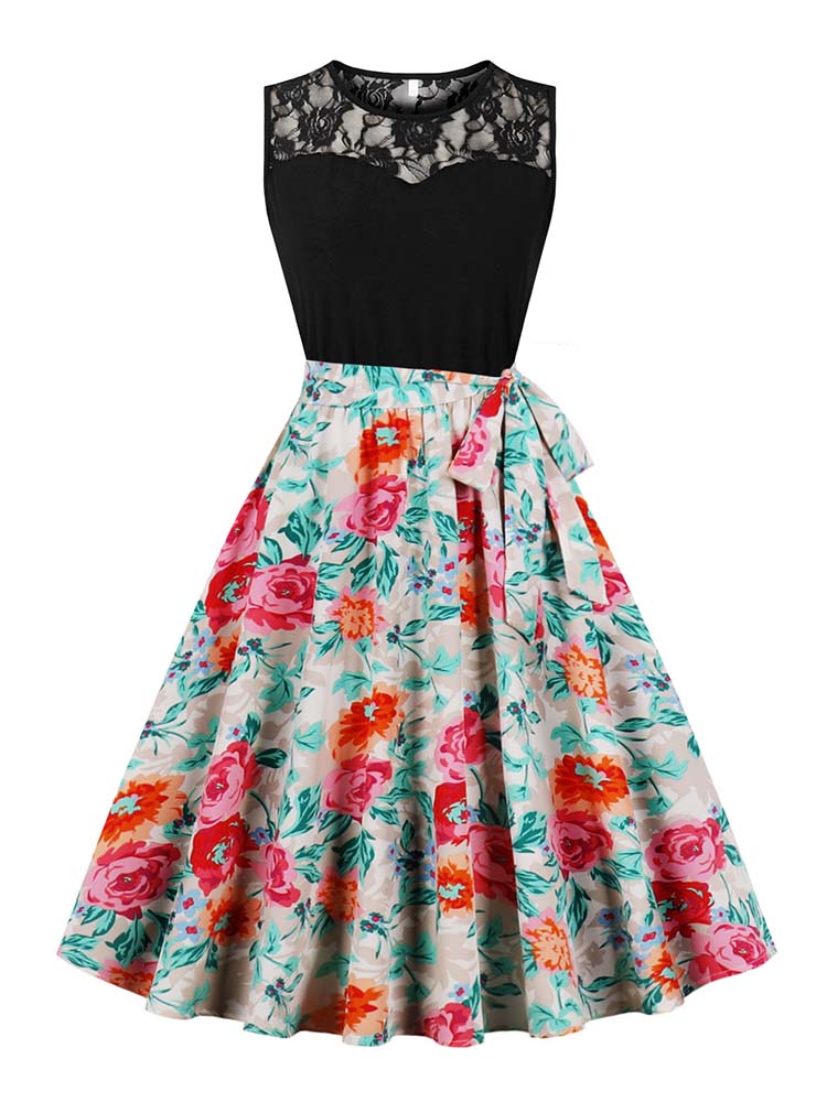Vestido midi plisado sin manga - Women'S Fashion Of The 50S reseña y precio