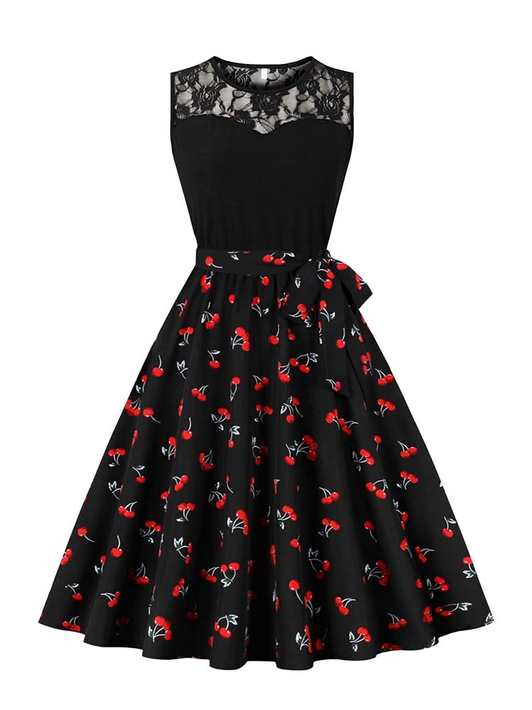 Vestido midi plisado sin manga - Women'S Fashion Of The 50S reseña y precio