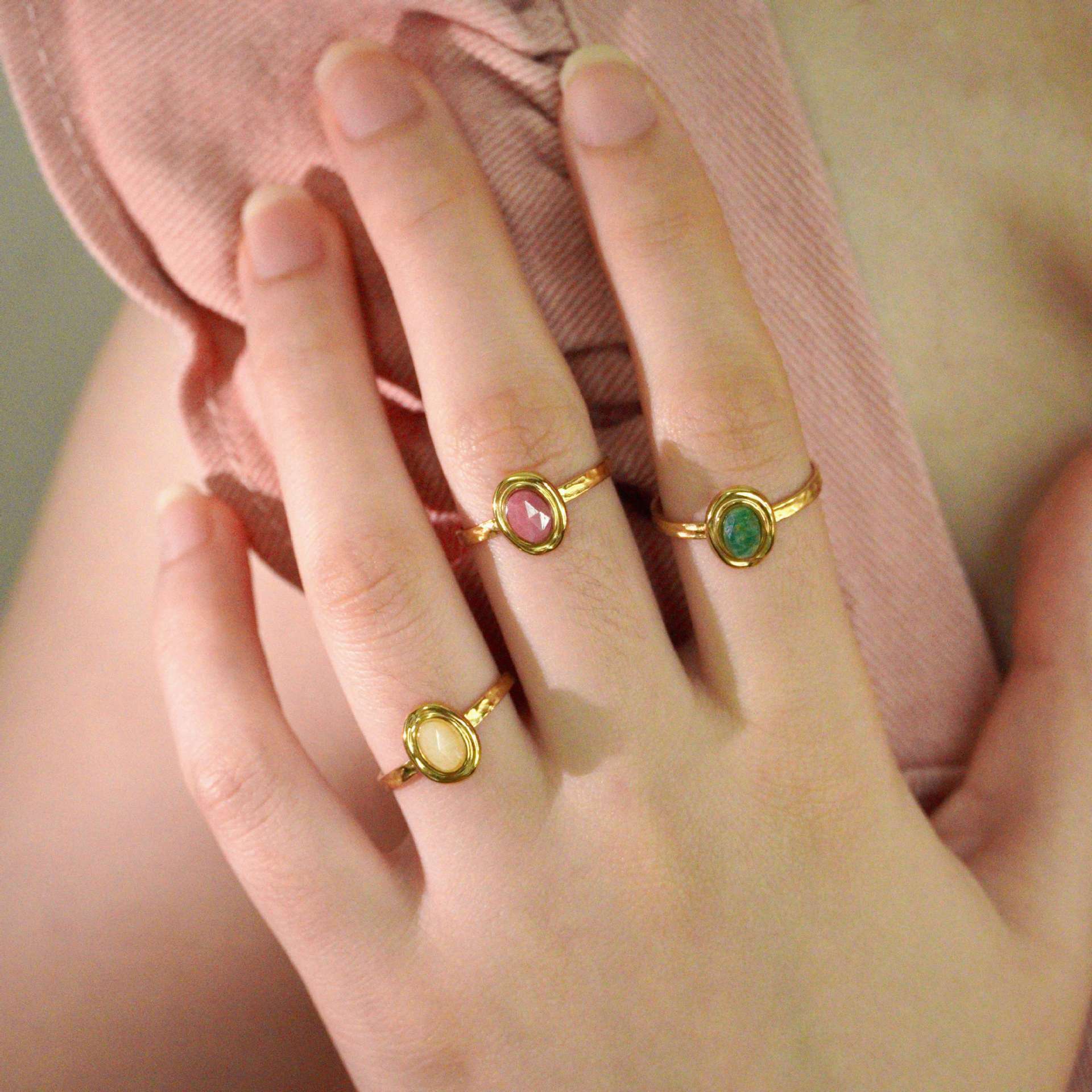 Anillo abierto redondo de acer - Women'S Real Y2K Fashion reseña y precio